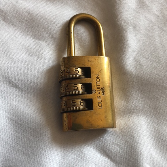 Louis Vuitton Cadena Combination Brass Lock- Rare! - Picture 2 of 4
